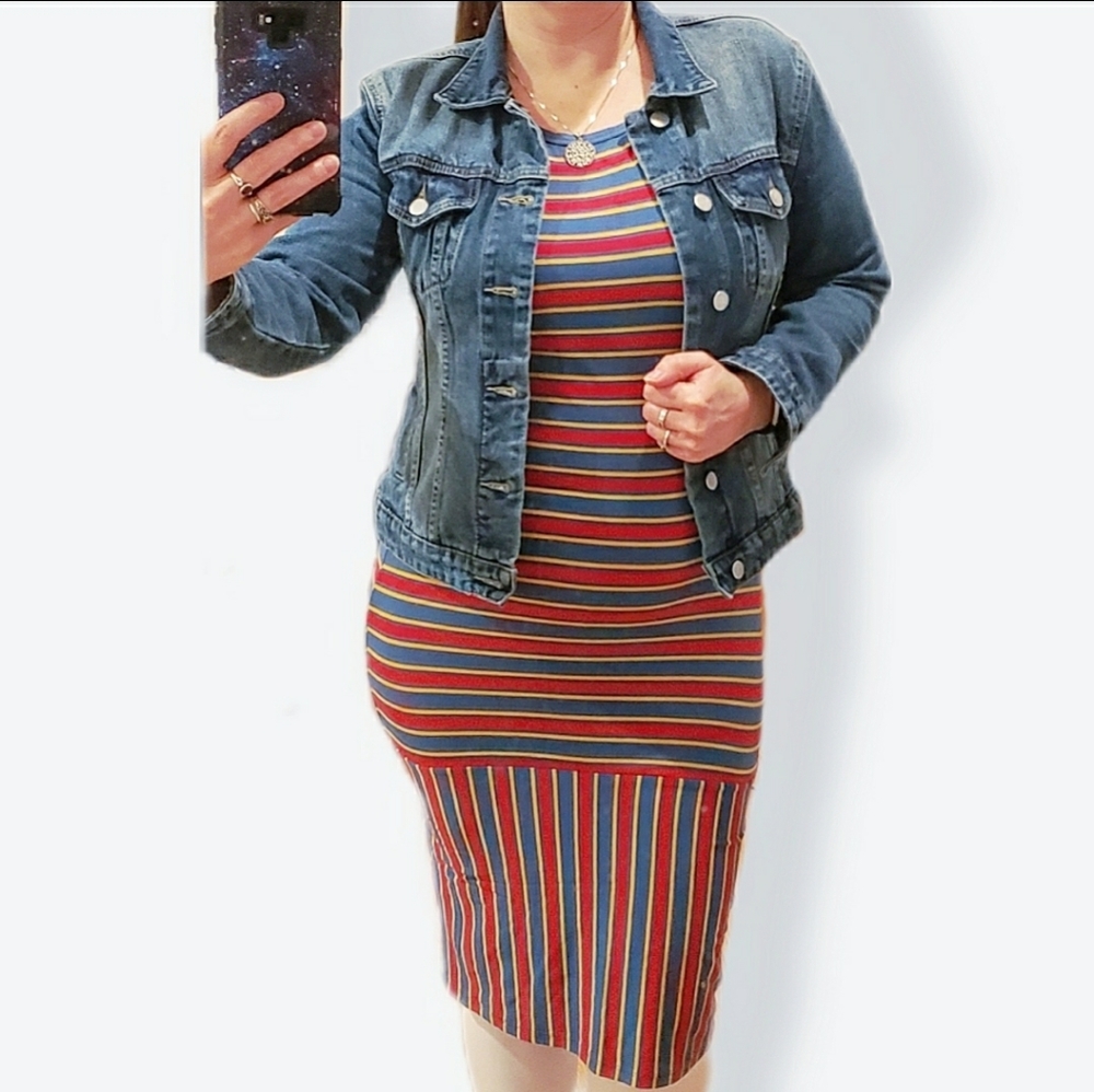 NWT Lularoe Julia Form Fitting Dress Size L